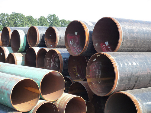 Steel pipes with and without PU coating, new and used pipes